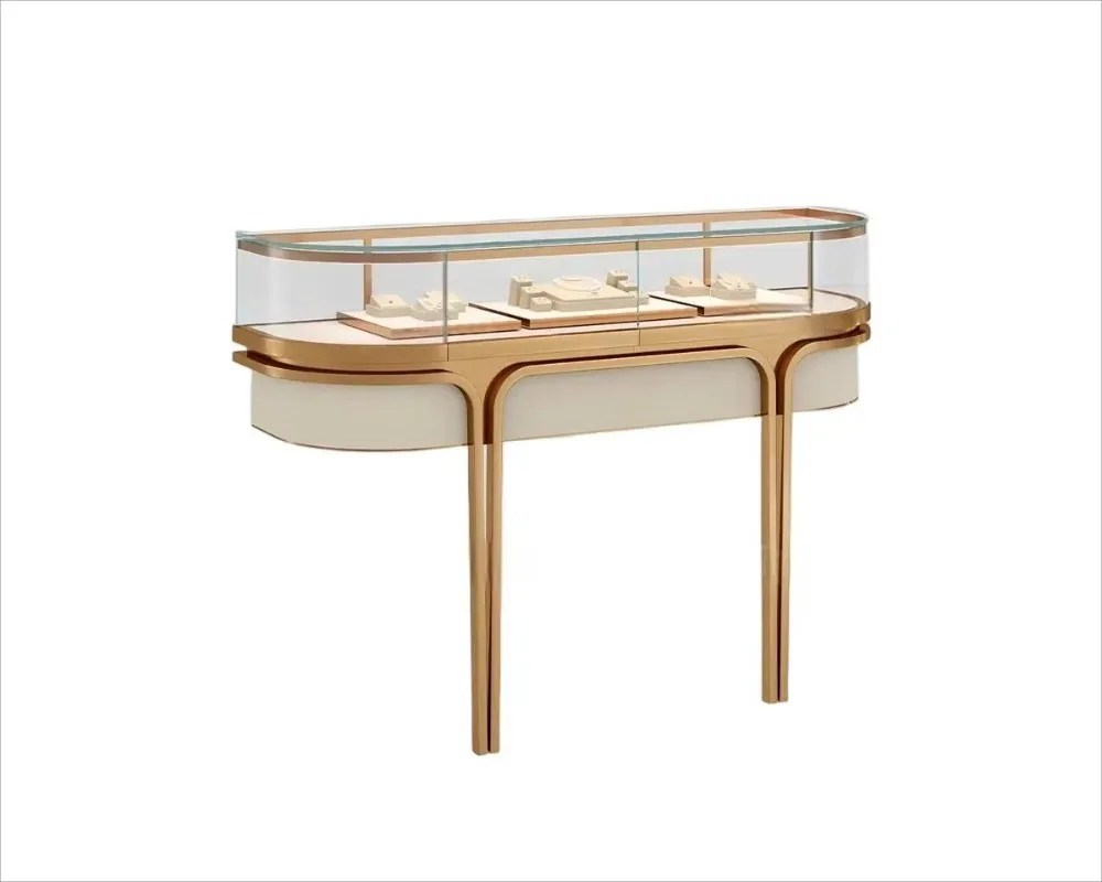 Luxury Jewelry Store/Shop Interior Design Jewelry Glass Showcase Jewelry Necklace Earrings Showcase