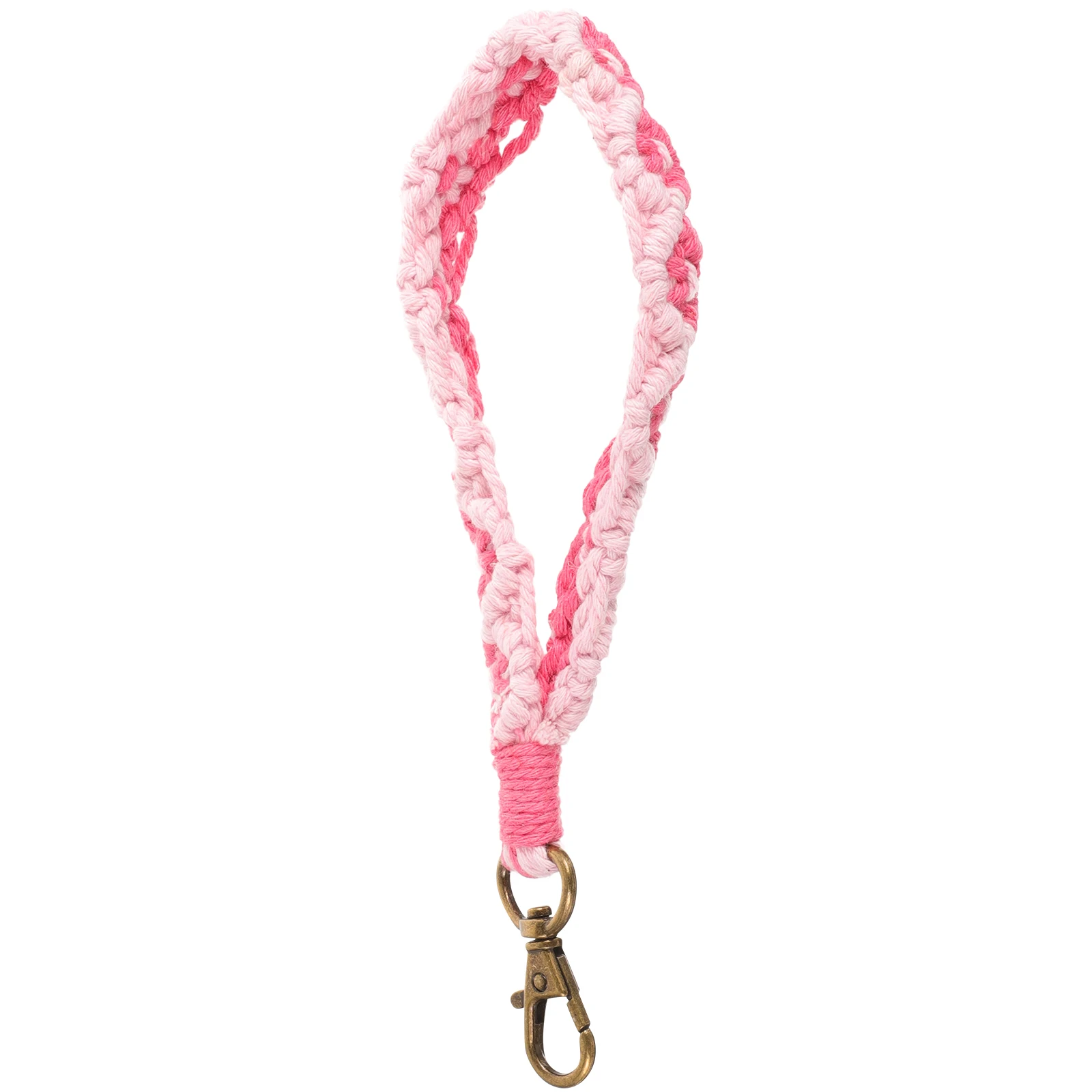 

Bohemian Wristlet Keychain Macrame Key Ring Lanyard For Women Wallet Car Keys Lightweight Cotton Handmade Accessories Elegant