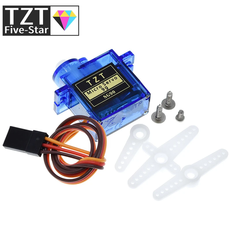 TZT  Official Smart Electronics Rc Mini Micro 9g 1.6KG Servo SG90 for RC 250 450 Helicopter Airplane Car Boat For Arduino DIY