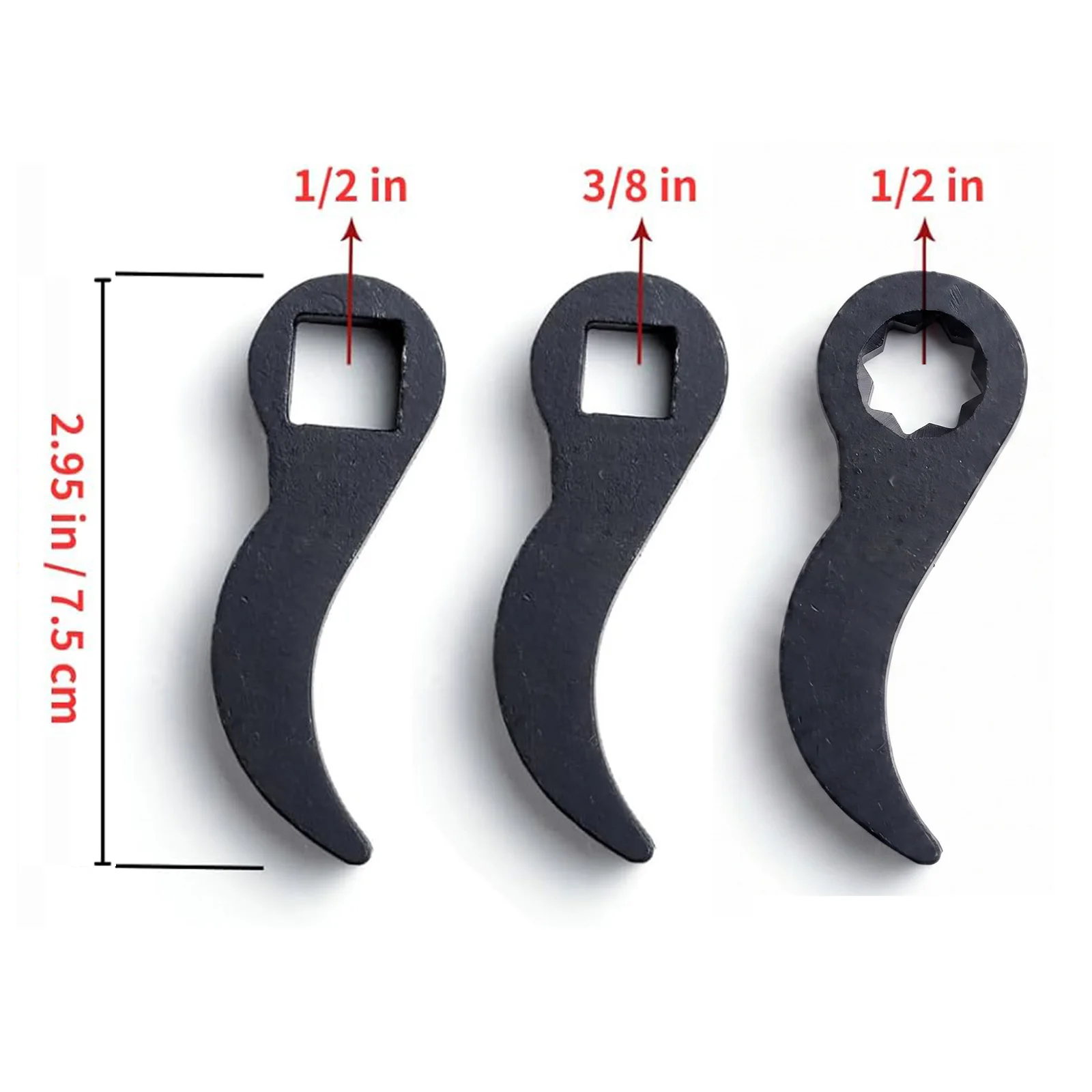 Adaptador de llave de palanca ajustable de 1/2" y 3/8", herramienta universal para coche, herramienta de extracción de semieje CV
