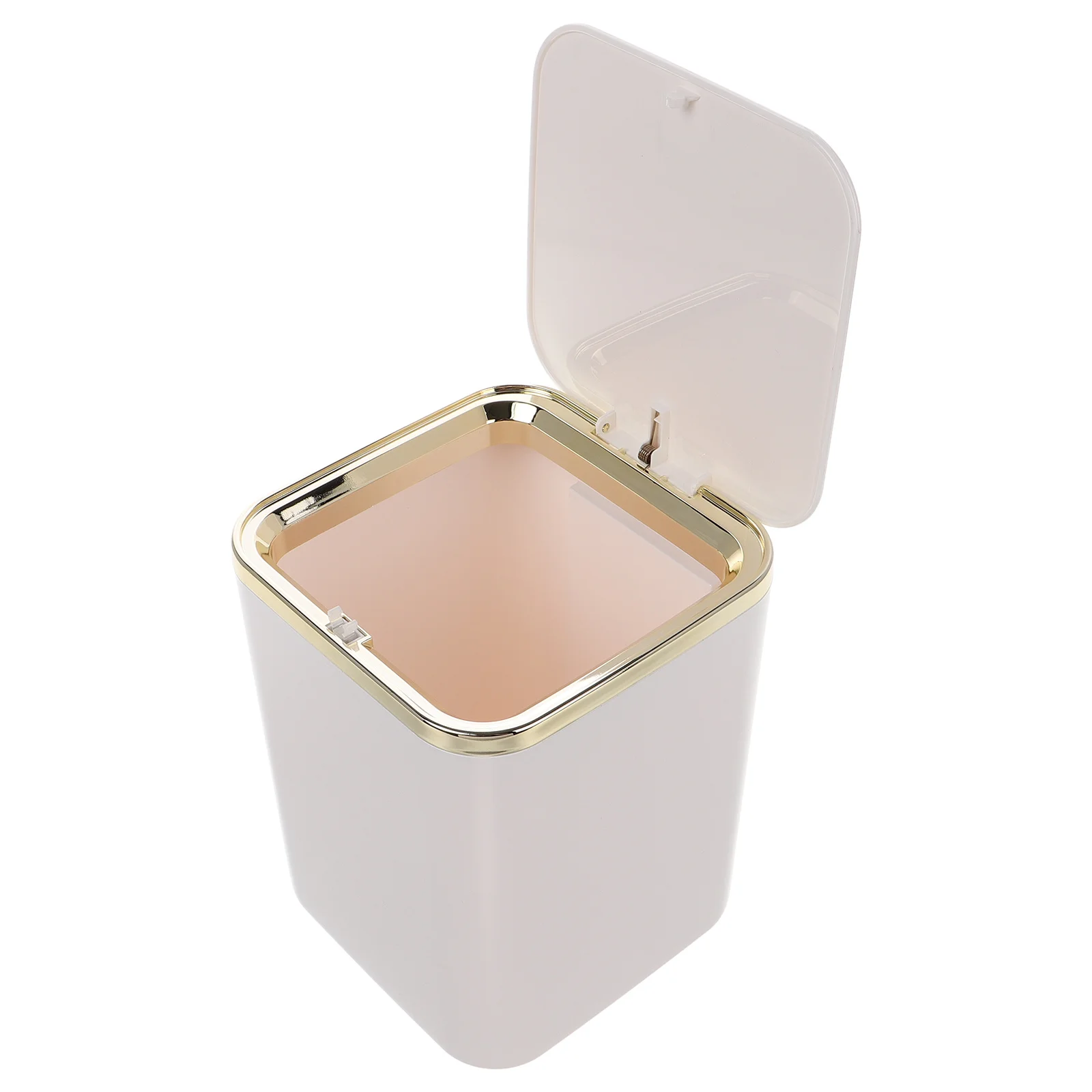 

Desktop Trash Can Square Tabletop Trash Bin for Home Office Dorm Countertop Garbage Container Desktop Mini Ash-Bin