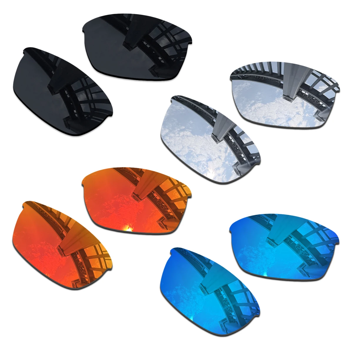 

Upgrade Lenses for Oakley Bottle Rocket OO9164 62mm Sunglasses 100% UV Protection Multiple Color Options