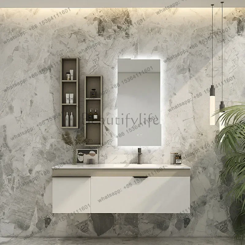 Modern Bathroom Cabinets Countertop Waterproof Storage Toilet Bathroom Cabinet Space Saver Armario