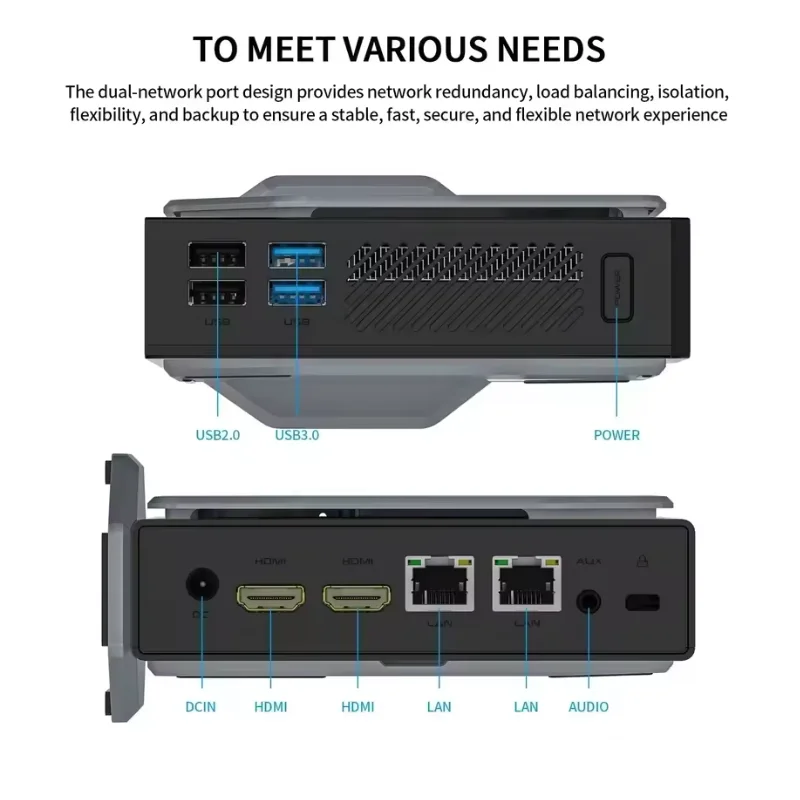 12세대 인텔 트윈 레이크 N150 쿼드 코어 CPU, 윈도우 11 프로, 16GB DDR4, 1TB SSD, WIFI6, BT4.2, 듀얼 기가비트 LAN, 4K HD 게이밍/오피스 PC