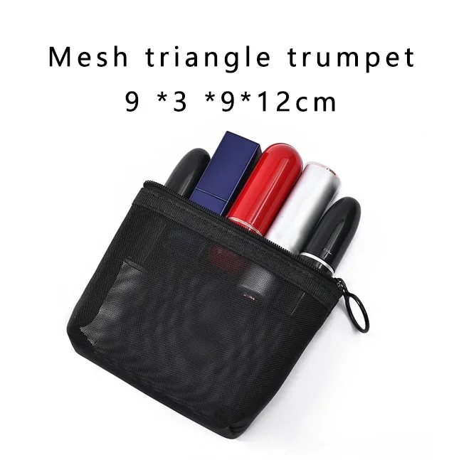 1PC Black transparent mesh cosmetic bag Handbag storage large capacity storage mesh wash bag travel set cosmetic bag