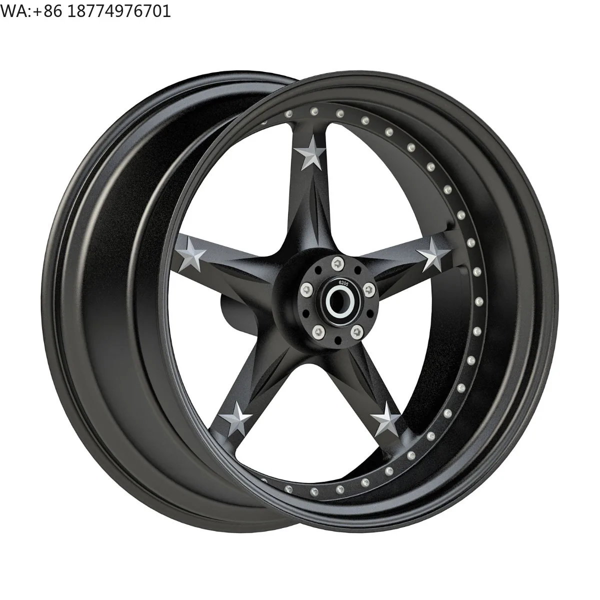 Black Aluminum Alloy Motorcycle Wheels Rim Accessories for Harley 13-later FXSB FXSBSE Models Front & Rear Wheel