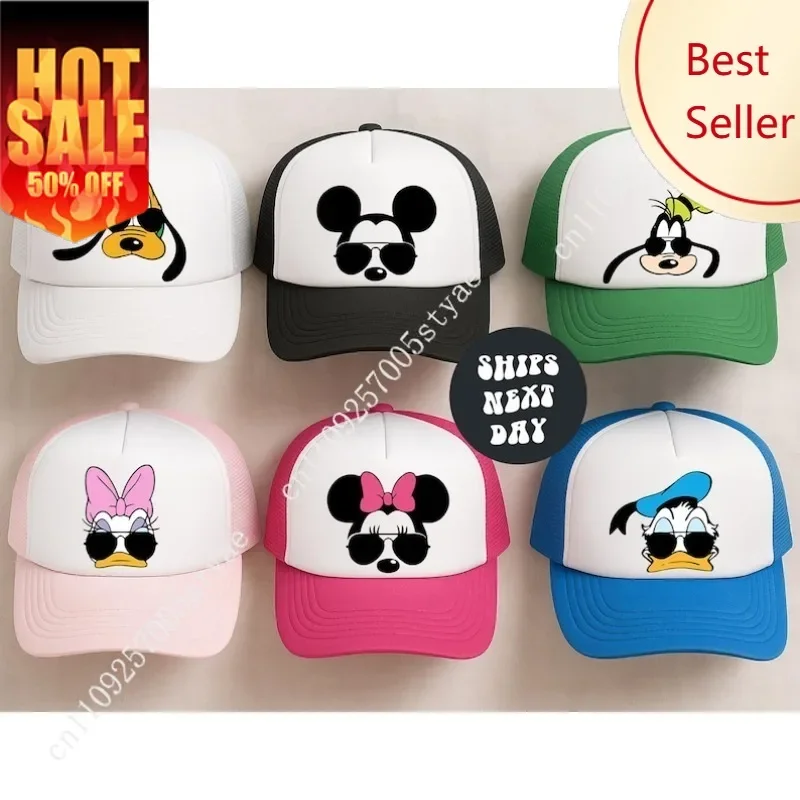 

Mickey Mouse Daisy Duck Hats Disney Cartoon Man Woman Baseball Cap Decorations Party Holiday Gifts Caps Fashion Sunhat