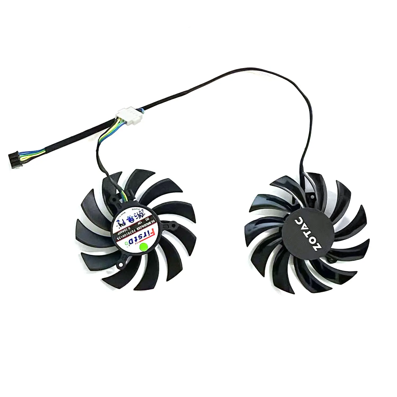 

For Zotac GeForce GTX660ti 660 650ti 560 AMP! version graphics card 75MM 4PIN FD7010H12S PLD08010S12H