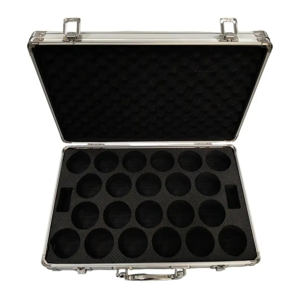 

Billiard Balls Storage Box Padded Holds 22 Balls for Indoor Sports Traveling