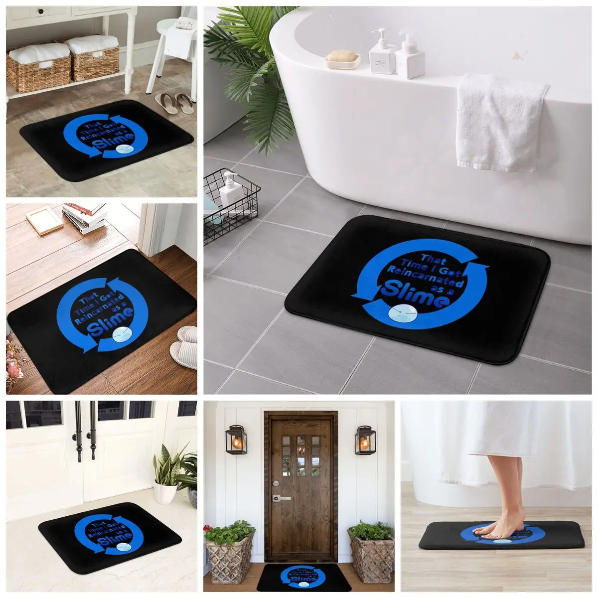 لقد تجسدت كسابق أنيمي الوحل ممسحة المطبخ مدخل المنزل الكلمة حصيرة المضادة للانزلاق السجاد البساط لشرفة مسند القدم الحصير #6