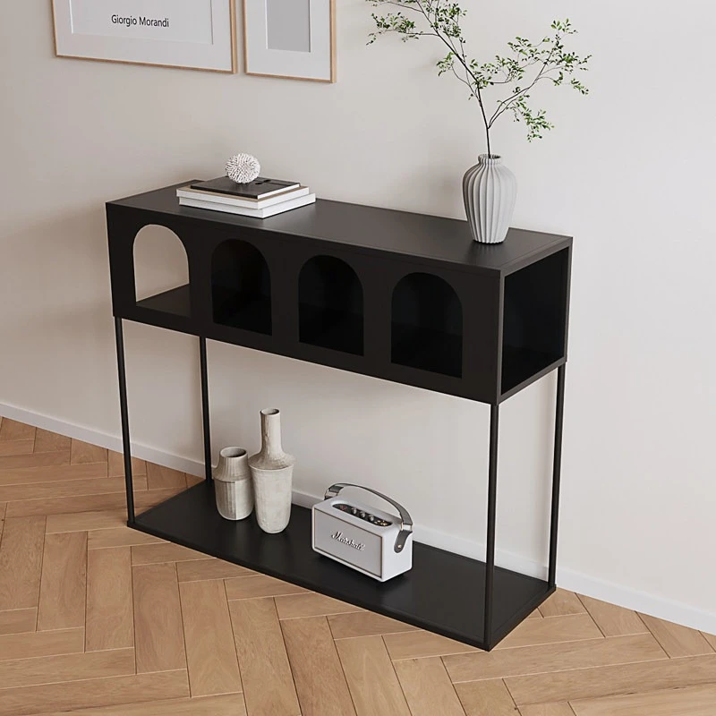 

French wrought iron console tables entrance front door porch narrow aisle cabinet minimalist consola recibidor home furniture