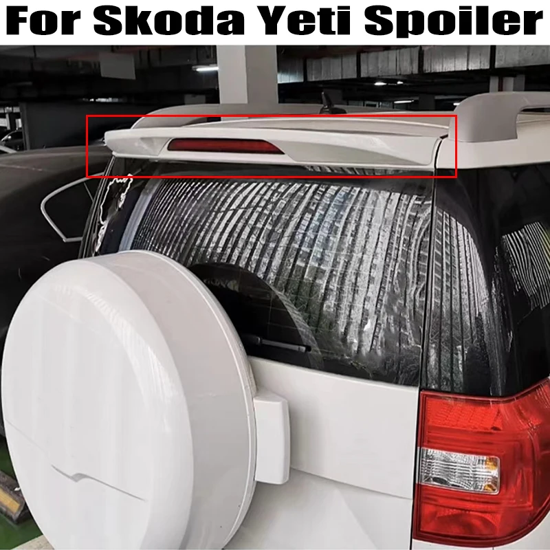 

For Skoda Yeti Spoiler 2013 2014 2015 2016 2017 ABS Plastics Car Rear Roof trunk cover wings spoiler Airfoil Accessorie