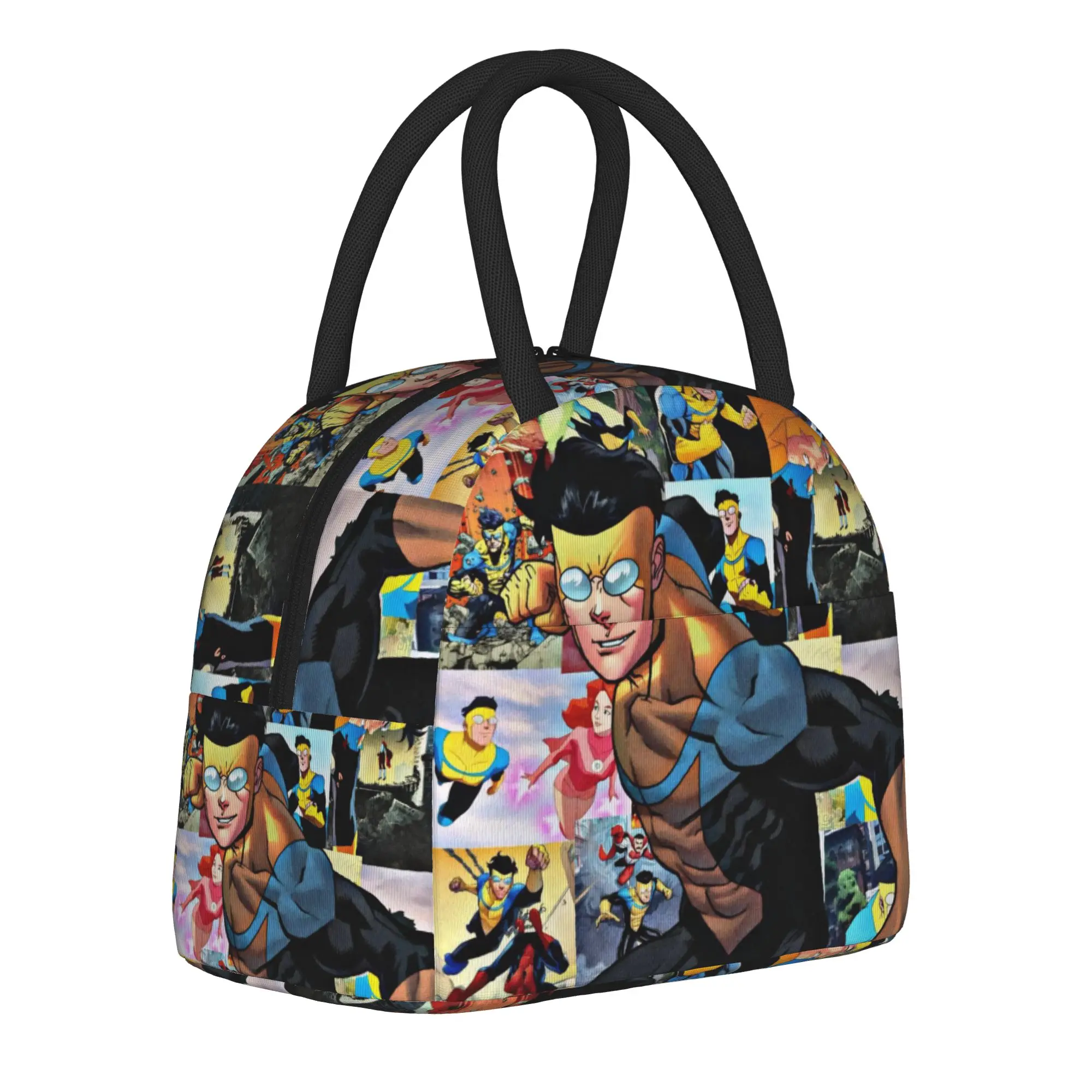 Invincibles Comic Thermal Insulated Lunch Bag for Work  Portable Food Bag Men Women Cooler Thermal Lunch Box