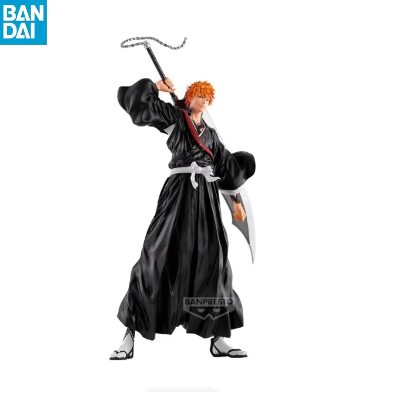 

In Stock Original Bandai BANPRESTO Grandista BLEACH Kurosaki Ichigo PVC Collectible Japanese Anime Figure Model Gift