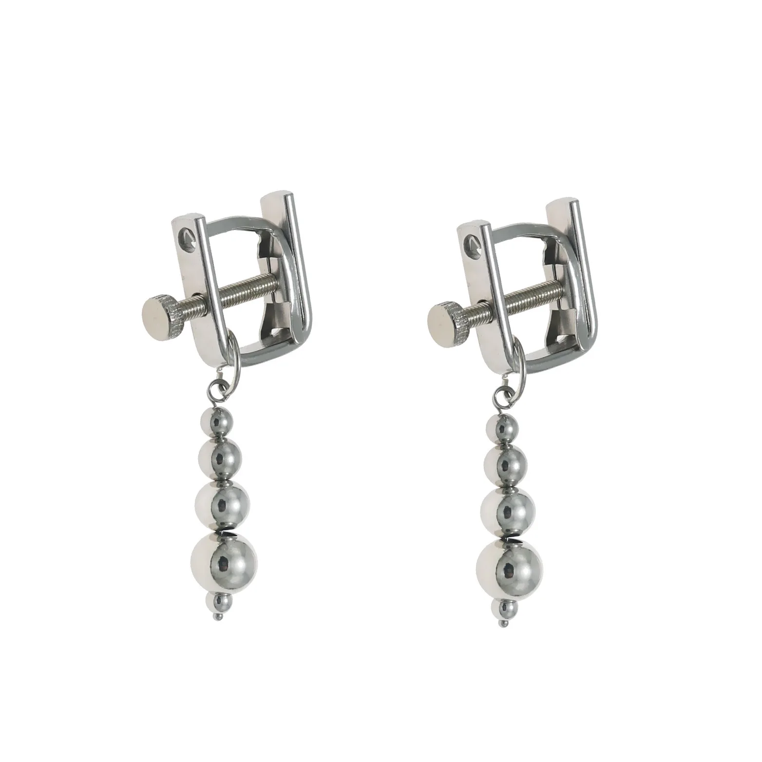 25 المرأة الفولاذ المقاوم للصدأ الحلمة المشابك مع قلادة المرجحة المشابك لكلا الجنسين ألعاب جنسية للأزواج لعبة الثدي لعبة الجنس #2