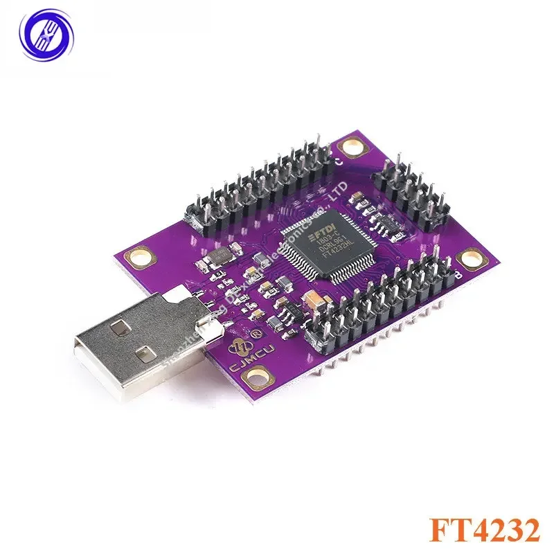 Módulo CJMCU-4232 FT4232 4 canais USB para porta serial UART/SPI/I2C/JTAG/RS232/RS485/RS422