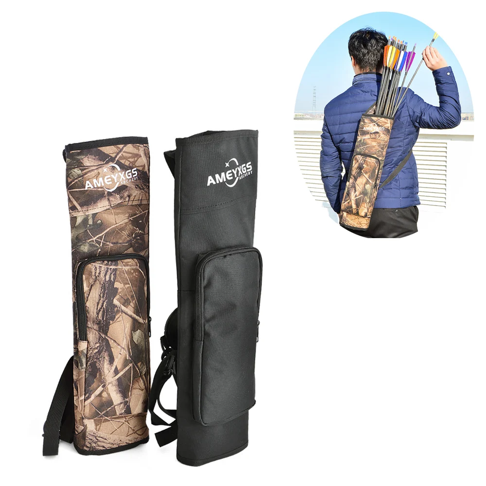 

Arrow quiver portable canvas arrow bag archery back quivers camo arrows quiver