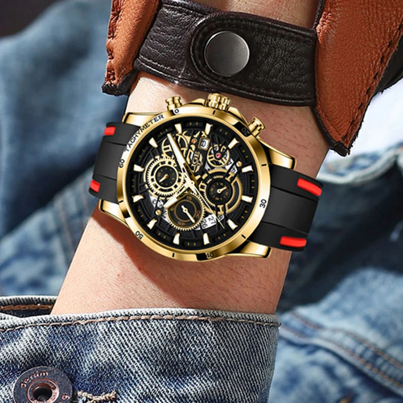 LIGE-reloj analógico de cuarzo para hombre, nuevo accesorio de pulsera resistente al agua con cronógrafo, complemento masculino deportivo de marca de lujo con diseño militar, complemento masculino de marca de lujo con diseño moderno y estilo informal