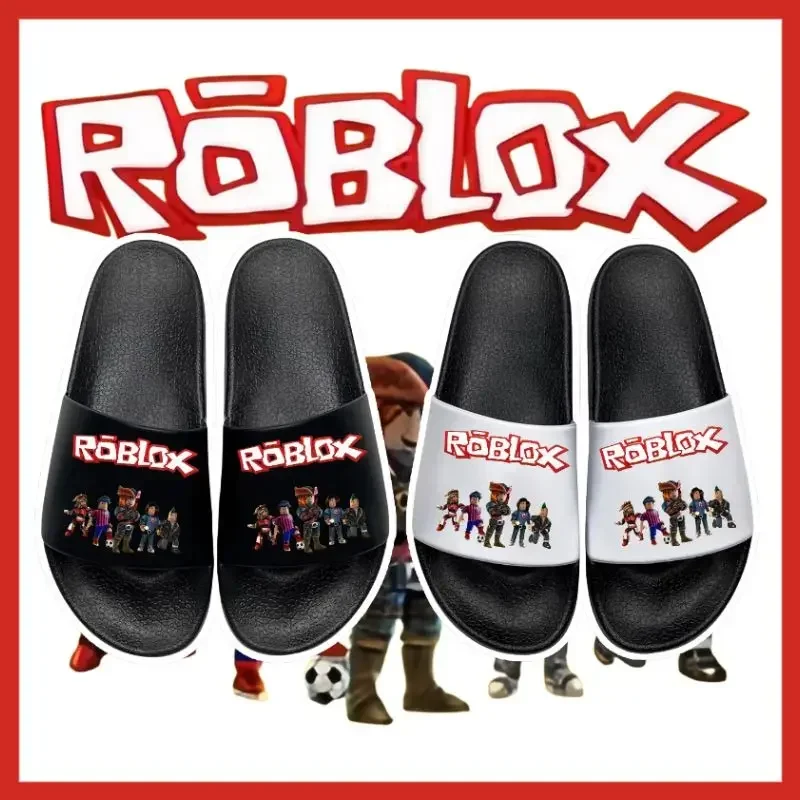 

Roblox Boys Slippers Cartoon Soft Bottom Anti-Slip Summer Wear for Children New Home And Outdoor Comfortable Indoor Footwear