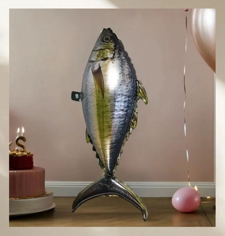 

10 Inflatable Tuna Balloons Beach Fish Foil Cartoon Animal Fish Themed Birthday Party Supplies Summer Pool Party Supplies