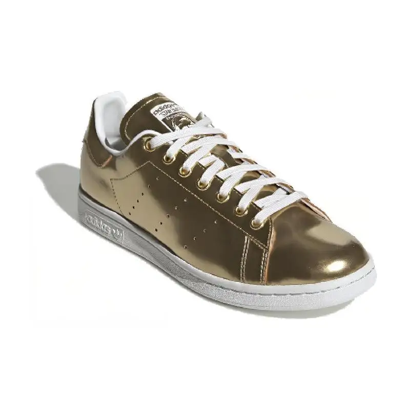 Sepatu Sneakers Adidas Stan Smith logam emas metalik FV4298