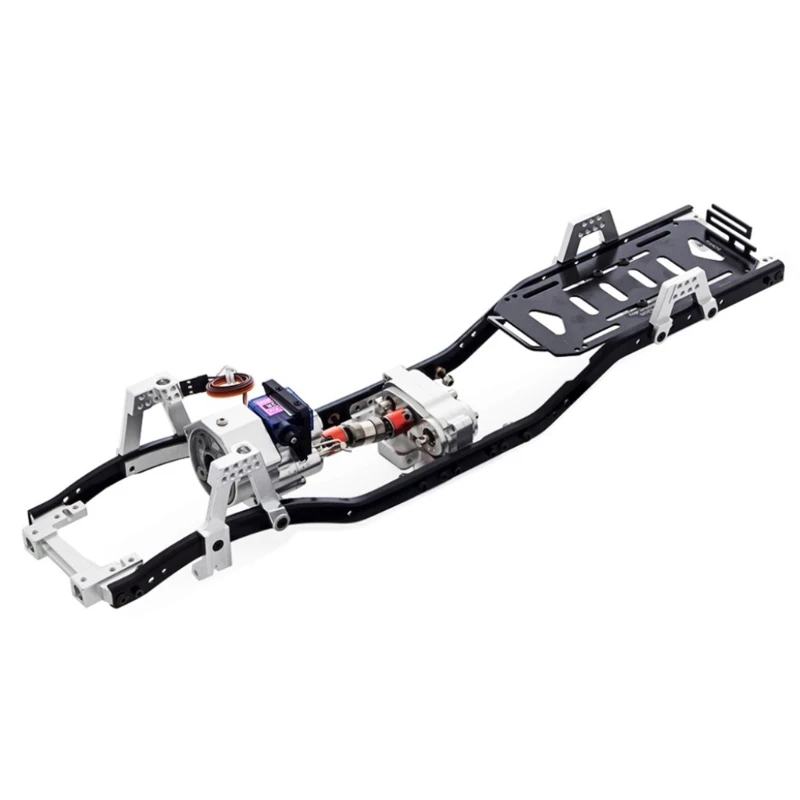 

313mm Wheelbas Chassis Frame 2-Speed Gear Box for 1/10 Remote Controlled Car Toy