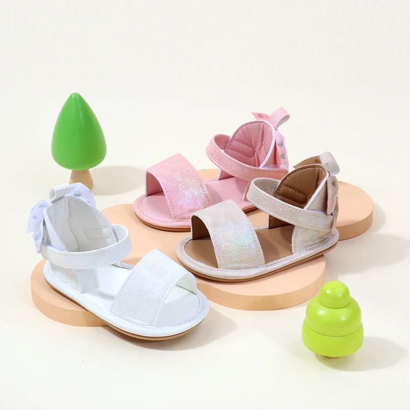 

Baby Sandal Summer New Design Soft PU Beautiful Butterfly Bow High Quality Anti-slip Sole Casual Style New Fashion BJZ3231