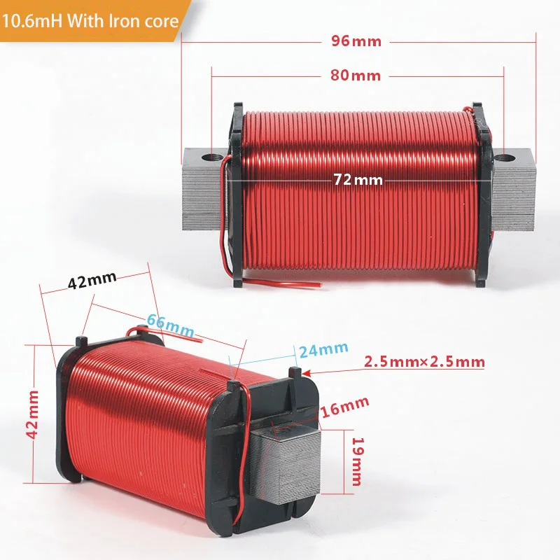 1.2mm głośnik Crossover cewka indukcyjna miedź beztlenowa OFC 3.6mH 4.6mH 10.6mH 18.0mH Audio dzielnik częstotliwości cewki