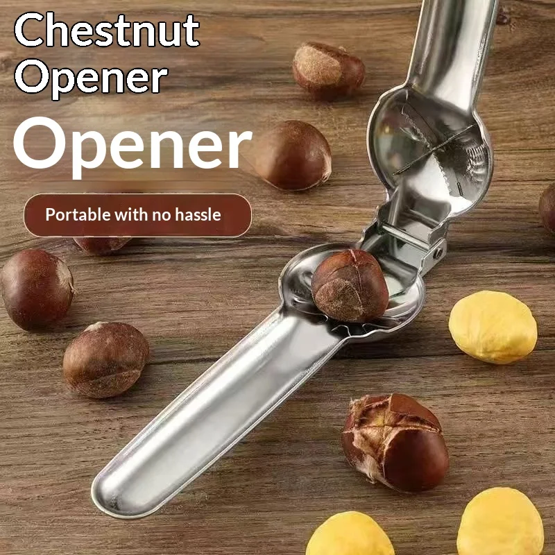1/3PCS 304 Stainless Steel Chestnut Clip Cutter Multifunctional Nut Shell Opener Dried Fruit Sheller Kitchen Gadget Tool