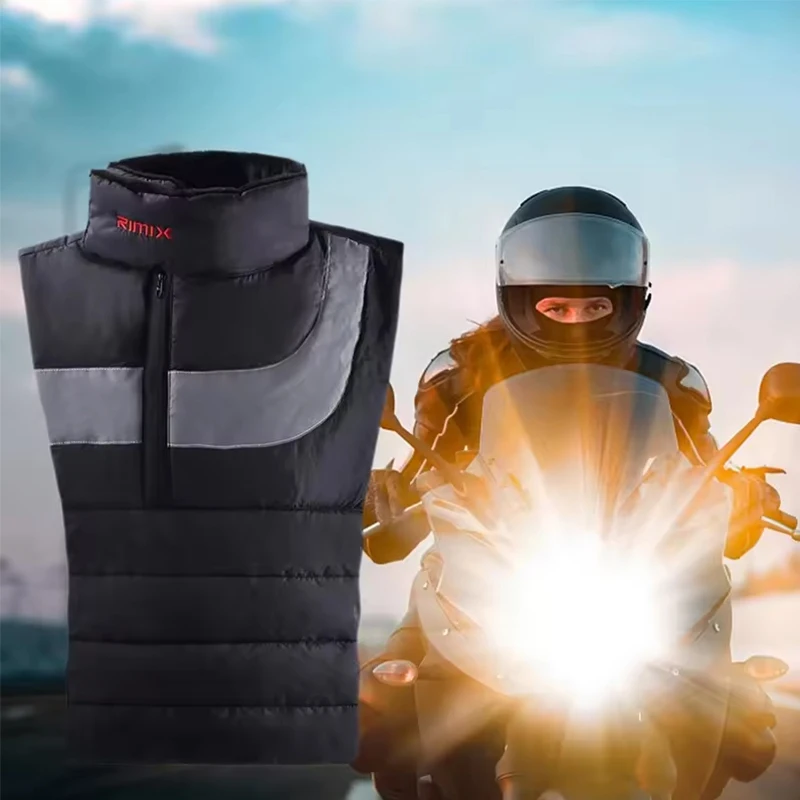 

Motorcycle Outdoor Bib Vest Sports Warmth Windproof Collar Vest Lengthened Reflective Neck Warmer Neck Guard Chest Guard Collar
