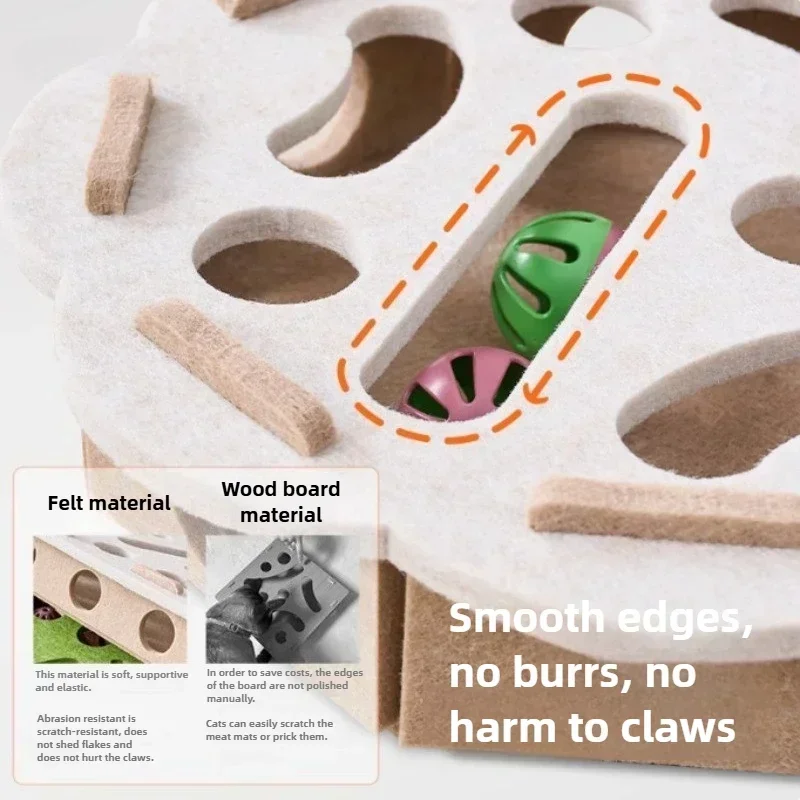 «Интерактивные игрушки-головоломки для кошек — лабиринт для стимуляции психических, сенсорные игры для домашних котят |   Веселая головоломка для умных кошек