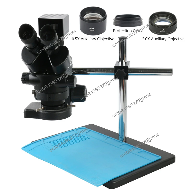 Trinocular Stereo Microscope 1080P HDMI Camera Maintenance Inspection Microscope Mobile Phone Circuit Board Overhaul