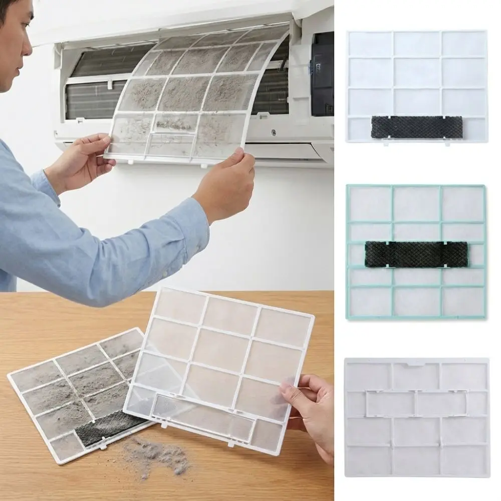 High Density Air Conditioner Filter Screen Plastic Thickened AC Anti-Dust Filter Net Purify Outlet Air Antibacterial