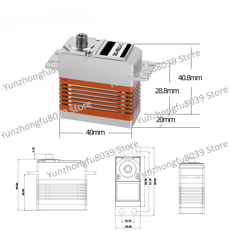 Waterproof steering gear, directional research and development underwater robot unmanned underwater vehicle submarine model