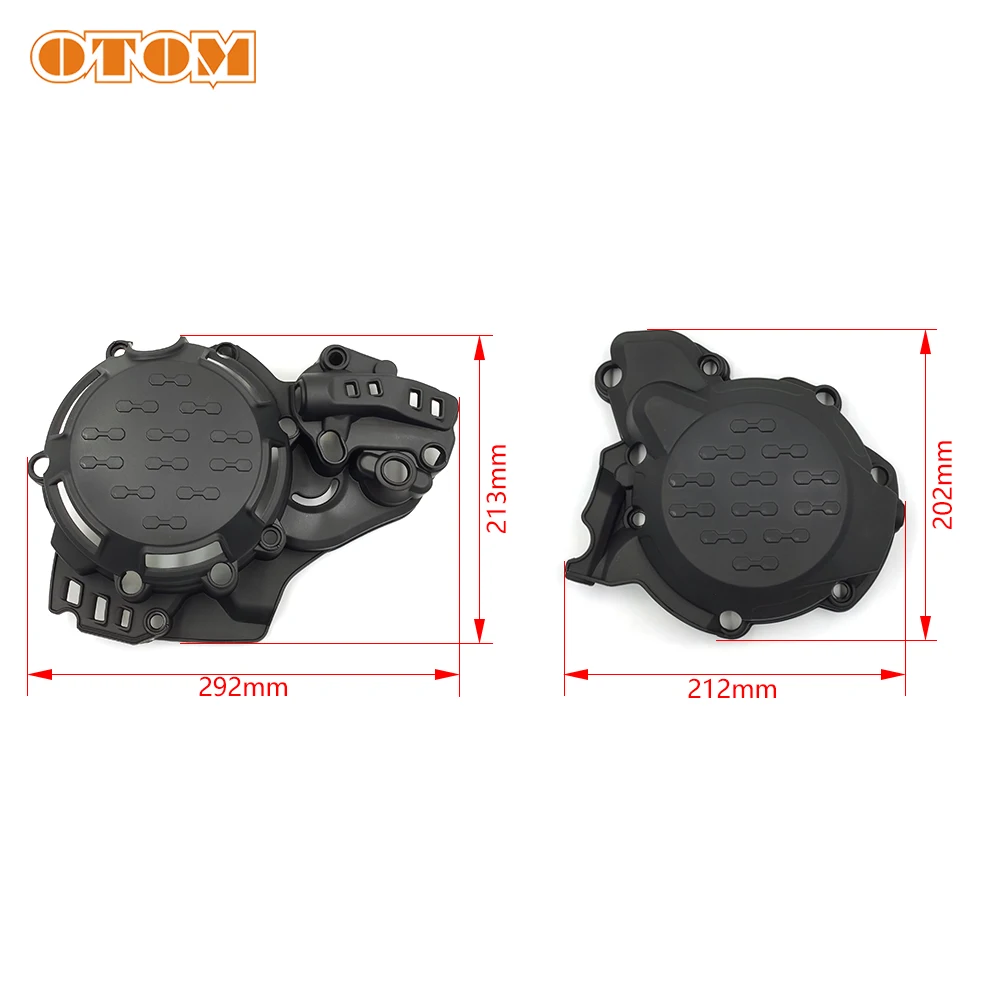 OTOM Motorcycle Engine Cover Protection Case Clutch Magneto Protectors For KTM EXC SX HUSQVARNA TC TE 250 300 Pit Dirt Bike Part