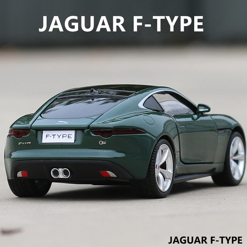 1:32 Jaguars F-TYPE Coupe Alloy Car Model Diecast Toy Vehicles Metal Car Model High Simulation Sound and Light Children Toy Gift