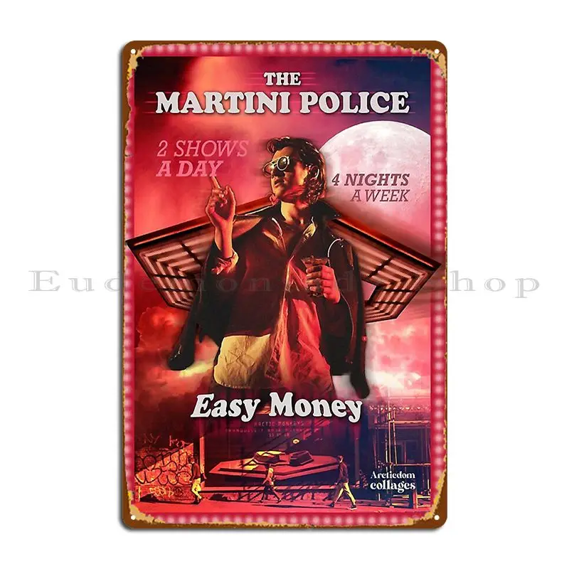 Gifts For Women The Martini Police Brown More Then Awesome Metal Plaque Poster Plaques Wall Decor Designer Tin Sign Poster