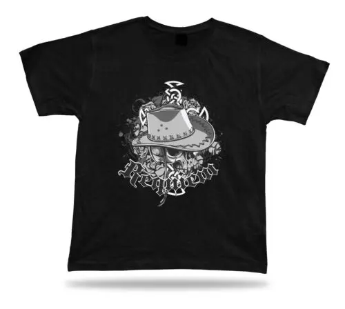 

Requirem Cowboy Wild West skull humor T shirt Tee special apparel cartoon gift