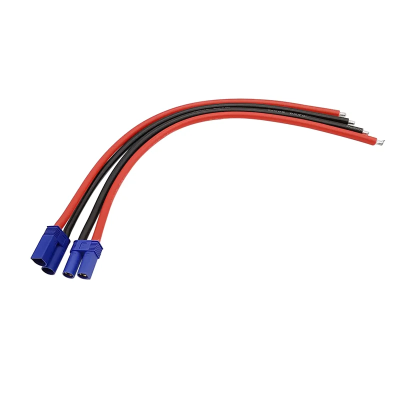 EC5 10AWG Silicone Cable EC5 Male Plug/Female Jack Pigtail Wire Connector for RC Battery Toys Pigtail Wire Length 15CM 30CM 50CM