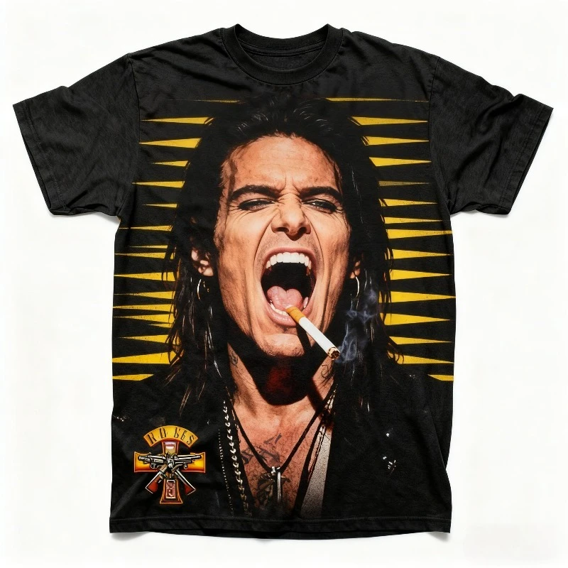 

Черная футболка с 3D-принтом: Boasts Crisp 3D-принтерная графика — полосатый фон, подробный портрет, изготовленный через точную 3D-печать