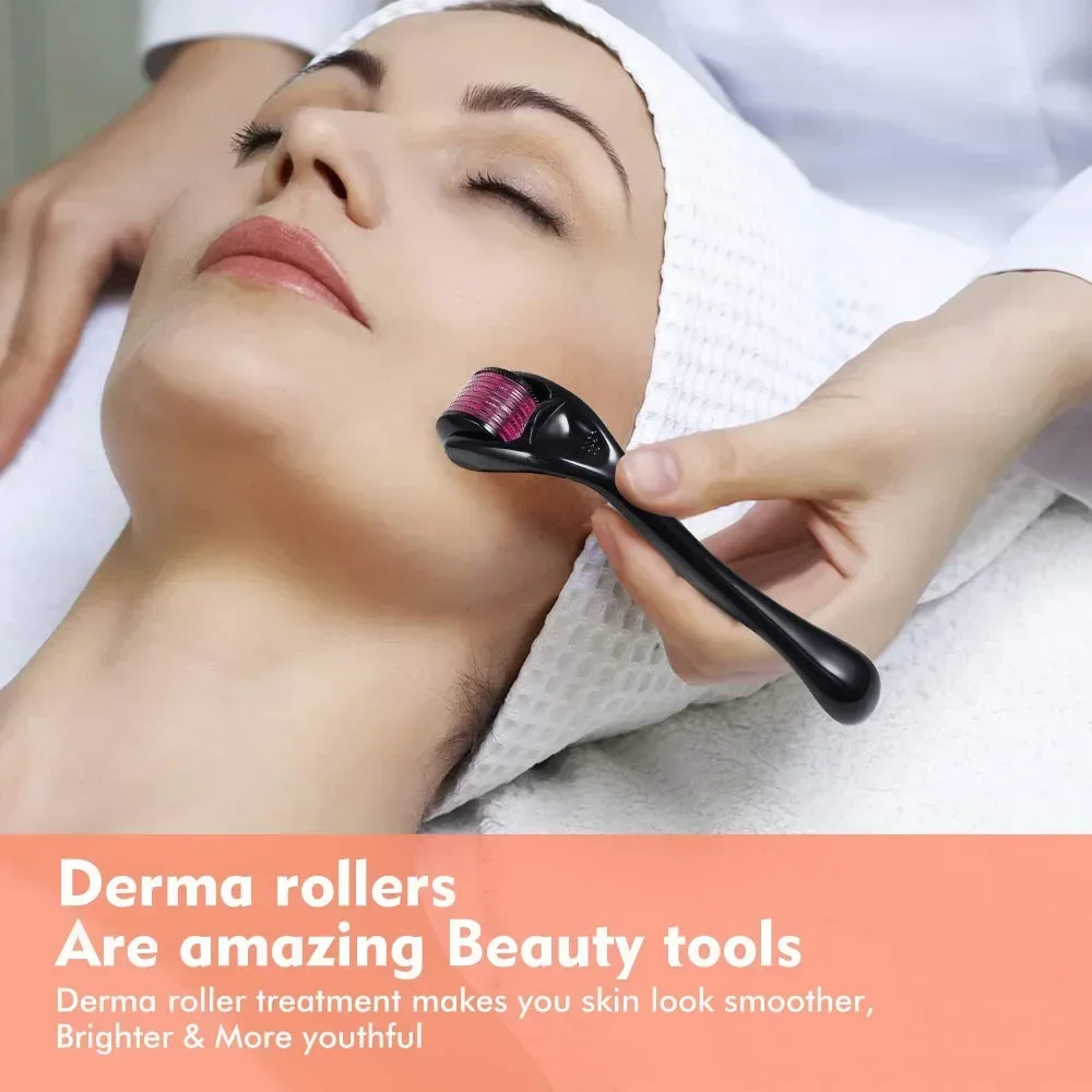 540 Needles for Facial Body Hair Growth Derma Roller for Skin Beard 0.2mm 0.25mm 0.3mm Needle Micro Face Roll Tool view 5