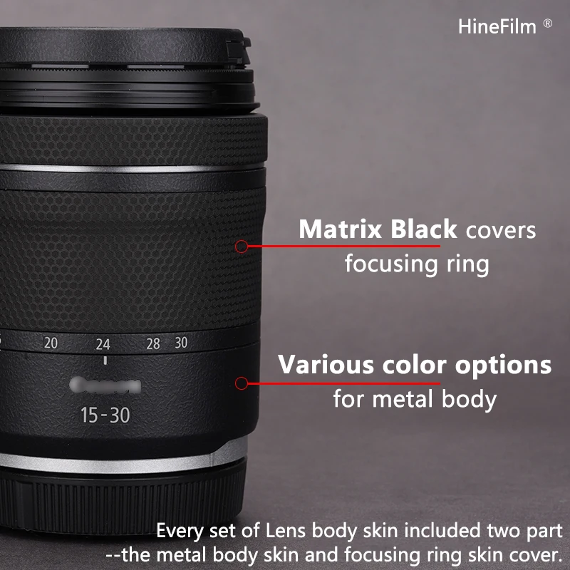 Hinefilm Skin для Canon RF15-30 F4.5-6.3, наклейка на объектив 15 30, оберточная крышка для Canon RF15-30mm F4.5-6.3 IS STM, наклейка на объектив 1530