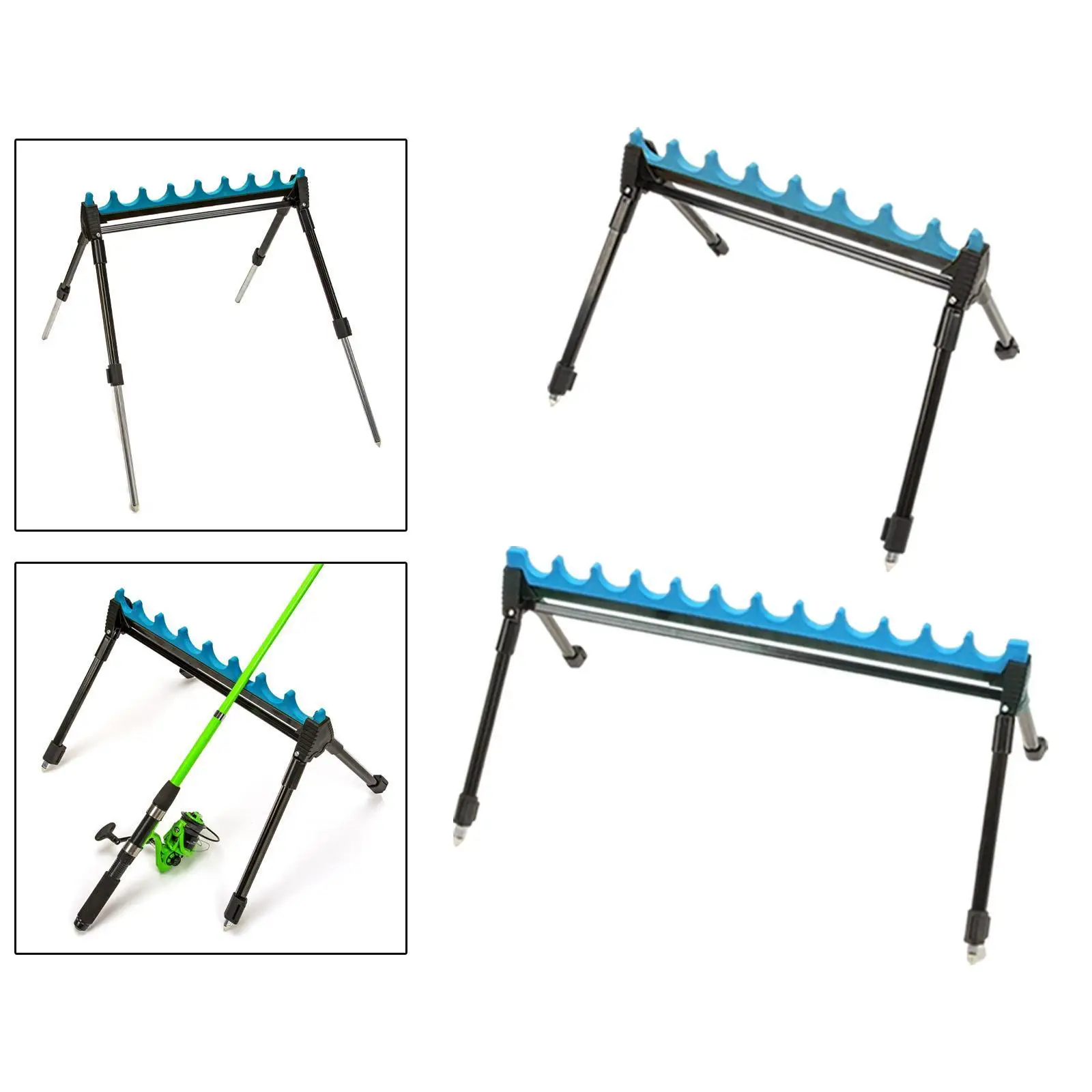 

Fishing Rod Holder Stand 2 Section Telescopic Adjustable Tackle Tool Portable Display Rack Pole Holder Fishing Rod Bracket