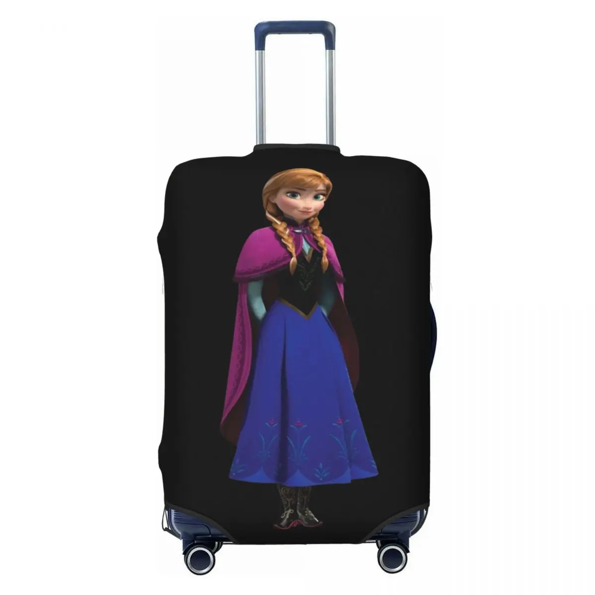 

Custom F-Frozen Cartoon Anna Travel Luggage Cover Dust Proof Suitcase Cover Protector Fit 18-32 Inch