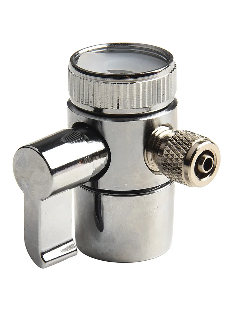 1pc Faucet Diverter Valve M22 Silver Above Counter Water Filter For 1/4