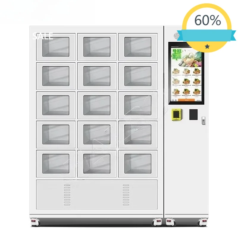 FOODLINE Customized Vending Machine with Payment System Metal Material Featuring SDK Function Smart Locker Vending Machine