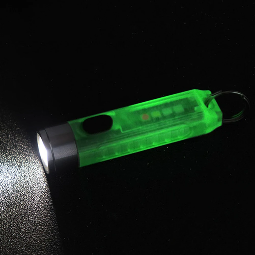 

1 set 1 Set Usb Rechargeable Led Flashlight Mini Keychain Portable Outdoor Camping Hiking Lighting Tool Hanging Glowing Pendant