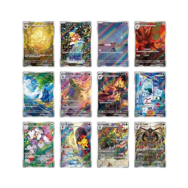 Hot Genuine Pkm Tcg Starter Battle Collection Box 151 Cards Metal Card Case Set For Festival Surprise Gifts Collectible Toy Card