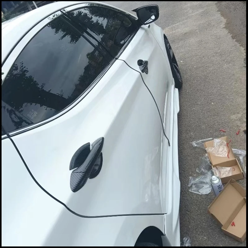 

Car Styling For Hyundai Elantra 2011-2015 Door Handle Bowl Cup Cover Sticker Trim Decorate Auto Parts Accessories