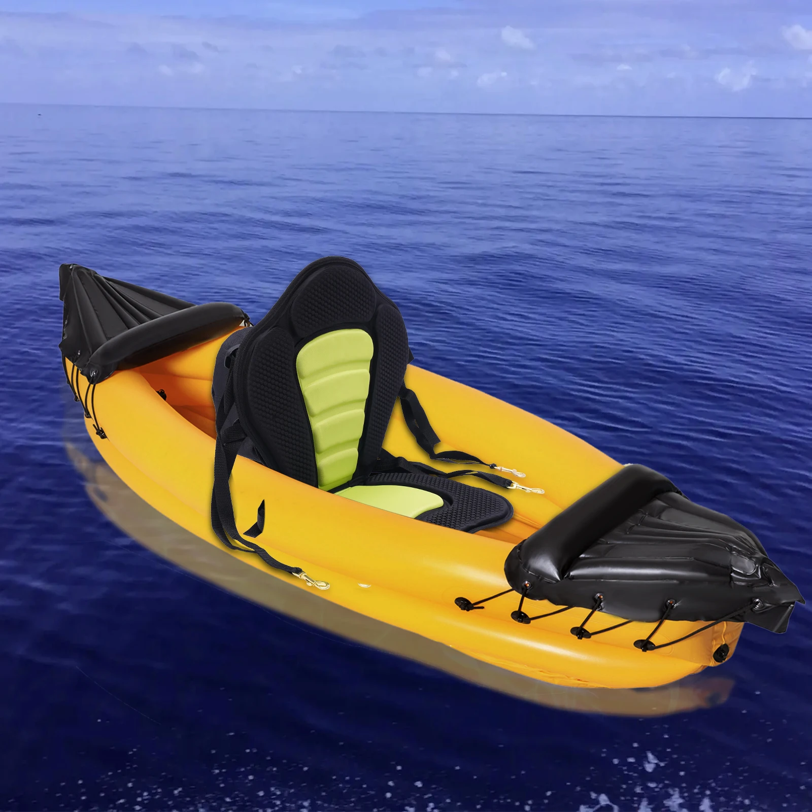 Padded Deluxe Kayak Seat Universal Seats Detachable Backpack Bag Back Canoe Backrest Adjustable